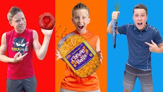 EATING ONLY ONE COLORED FOOD FOR 24 HOURS!