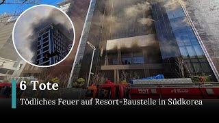 6 Tote nach Brand auf Resort-Baustelle in Südkorea – Ermittlungen laufen | RND | AP1E