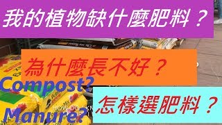 我該用什麼肥料給我的植物呢？長的不好到底缺什麼？ HOW DO I KNOW WHAT MY PLANTS NEED?