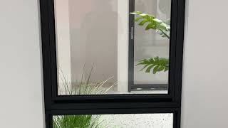 【Instime】Latest Automatic Vertical Slide Electric Double Glass Aluminum Frame Single Hung Window