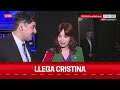 ASÍ llegaba CRISTINA KIRCHNER a los ESTUDIOS de C5N