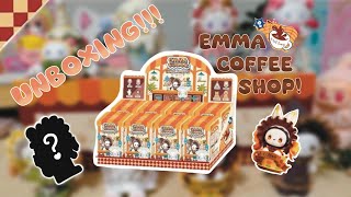 UNBOXING!!! Abriendo cajas de Lucky Emma Coffee Shop series~ Full set! {ASMR} Cozy & Cute