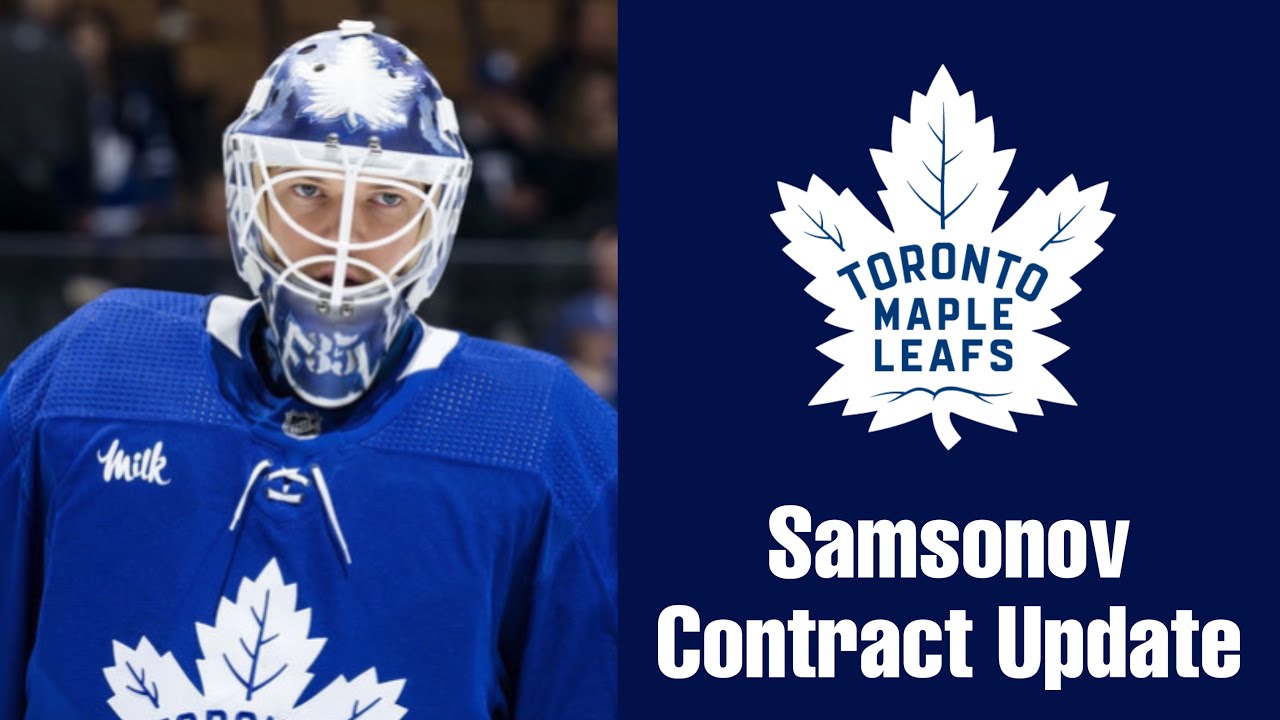 Ilya Samsonov, Toronto Maple Leafs Reach Arbitration Settlement - YouTube