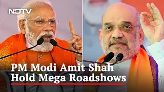 PM Modi, Amit Shah Hold Mega Roadshow In Karnataka