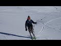 benjamin lévêque snowkite on alpe d huez