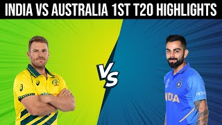 INDIA vs AUSTRALIA 1st T20I Highlights | HINDI