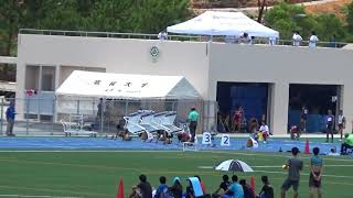 20180728　第32回名桜大学陸上競技記録大会　一般高校　男子　100ｍ　タイムレース決勝5組