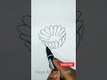 flower drawing / easy flower drawing #flower