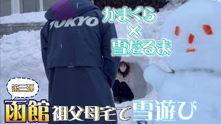 【函館】第三弾！祖父母宅で全力雪遊び！