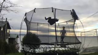 WORLDS CRAZIEST SPRING FREE  TRAMPOLINE FLIPS WITH FRIENDS