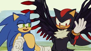 Sonadow - Wings massage | Sonic Comic Dub | Sky Comic