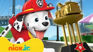 PAW Patrol Marshall Wins a Firefighter Race! 🏆 10 Minutes | Nick Jr.