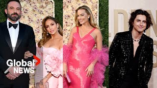 Golden Globes 2024: Celebrities mingle on the red carpet in glitz and glam
