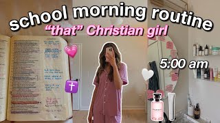 5AM "THAT" CHRISTIAN GIRL SCHOOL MORNING ROUTINE ✨💗🦋🤍✝️🌸