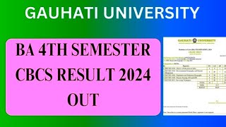 Guwahati University 4th Semester ,4th sem result Guwahati