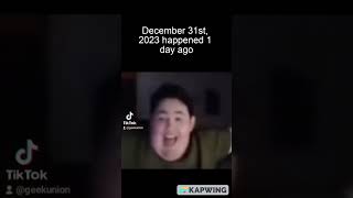 December 31st, 2023 then you realize...