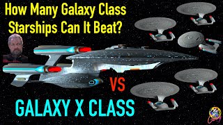 How Many Stock Galaxy Classes VS Galaxy X Class - Star Trek Starship Battles