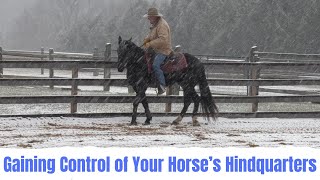 Snowy Day Ride: Gaining Control of Your Horse's Hindquarters (Episode 238) - Herm Gailey