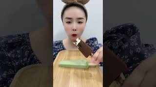 ICE CREAM BLUE ASMR Kohakuto offers a variety of desserts. CANDY MUKBANG EATS AND MAKES SOUNDS