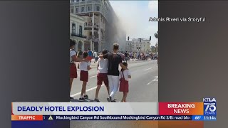 Explosion damages hotel in Cuban capital; At least 8 dead