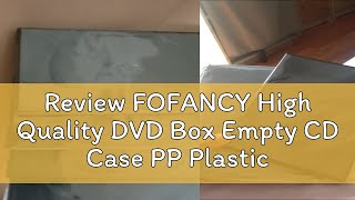 Review FOFANCY High Quality DVD Box Empty CD Case PP Plastic CD Case CD Case Capacity 1-2 Discs HOT