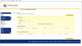 How to search for parcel comps