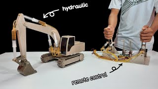 How to make remote control hydraulic excavator. from grey cardboard paper | By: The R