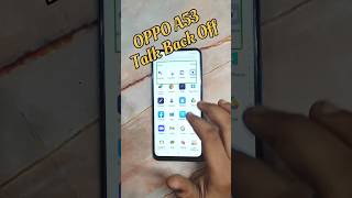 How To Talk Back Off OPPO A53 ⚡ OPPO A53 Talk Back Remove Kaise Kare 🔥🔥 #shorts #ytshorts #talkback