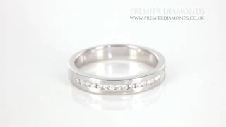 Round Brilliant Cut Channel Set 0.20 Carat Diamond Eternity Ring - PD150.20