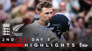 Pope & Root Hit Tons! | Highlights | England v New Zealand - Day 3 | 2nd LV= Ins