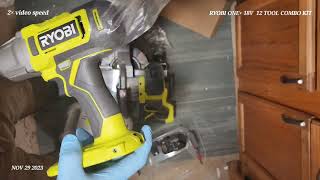 HOME DEPOT RYOBIONE+ 18V 12-Tool Combo Kit with  1.5 Ah Battery and 2,4.0 Ah Batteries and Charger