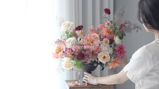 #18 Peony&Garden Rose Arrangement  [florist jeon jin-yeong]