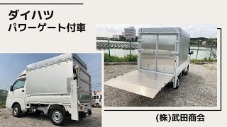 ダイハツ　軽トラック改造　垂直パワーゲート付車を架装しました。  ご相談の際は、動画説明欄の【お問合せはこちら】からお願い致します。