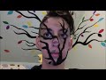 the tree I painted on the wall (drugstore makeup FAIL)