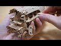 wooden puzzle kit freight steam locomotive robotime