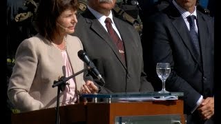 Bullrich presentó la nueva Policía Federal, que seguirá bajo la conducción de Roncaglia