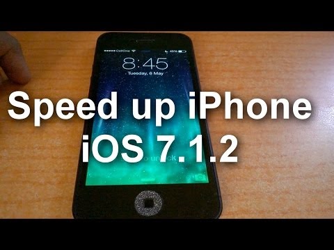 Speed Up iPhone iOS 7.1.2 - Jailbreak Required Speed Up iPhone iOS 7.1.2 - Jailbreak Required