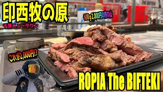 【千葉県グルメ】千葉ニュータウン印西牧の原にそびえたつ肉の山!!ROPIA The BIFTEKI 600g2,000円は安すぎるぞ!!