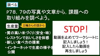 小５社会（教育出版）米づくりのさかんな地域⑩