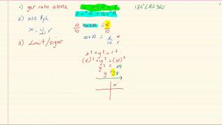 Grade 11: Trigonometry :  Using Pythagoras