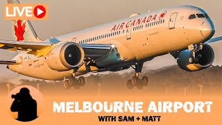 🔴 LIVE Plane Spotting at MELBOURNE AIRPORT AUSTRALIA 1FEB2025 with 📻 LIVE ATC!