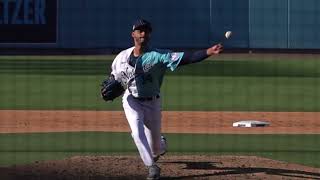 Antoine Kelly, LHP, Texas Rangers -- Slow Motion Mechanics and Pitch Grips