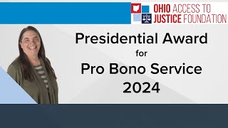 Robin Bozian – Recipient of the 2024 Ohio Access to Justice Foundation Presidential Award