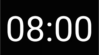 8 Minute Countdown Timer [ DARK MODE ]