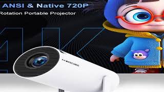 Transpeed 4K Wifi6 HY300 Pro Projector Android 11 260 ANSI Dual WIFI Allwinner H