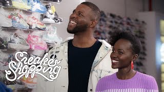 "Us" Stars Lupita Nyong'o And Winston Duke Go Sneaker Shopping With Complex