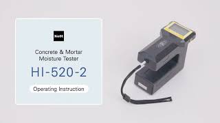 Kett | Concrete and Mortar Moisture Tester HI-520-2 | Tutorial