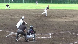 草野球#11 コーナーワーク冴え2分で三者凡退に斬る 2015.06.28