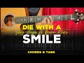 Die With A Smile - Lady Gaga & Bruno Mars |Acoustic Guitar Tutorial | Chords and TABS Included 🎸