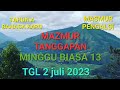 MAZMUR TANGGAPAN MINGGU BIASA 13 TAHUN A BAHASA KARO